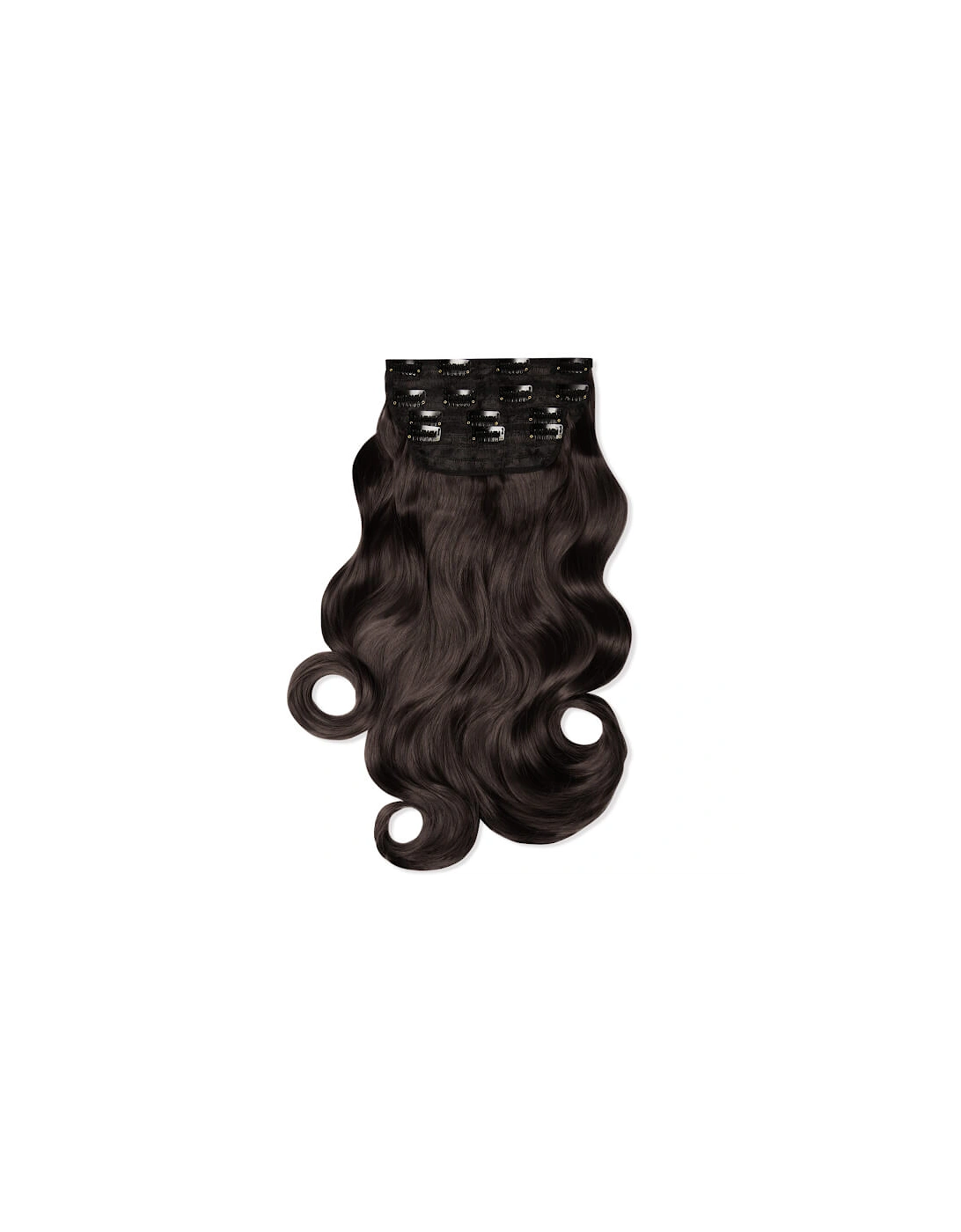 Ultimate Half Up Half Down 22" Curly Extension and Pony Set Dark Brown, 11 of 10