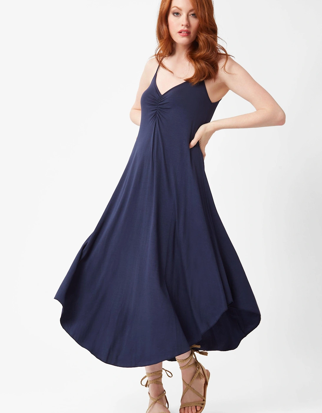Strappy Maxi Jersey Dress, 2 of 1