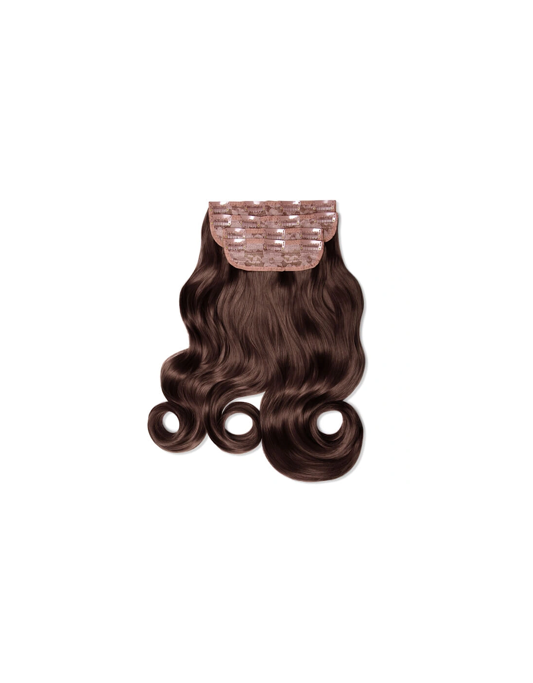 Ultimate Half Up Half Down 22" Curly Extension and Pony Set Dark Brown