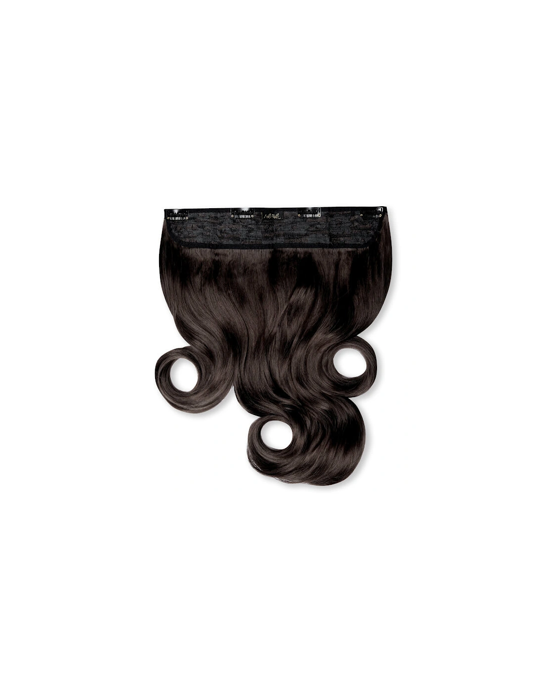 Thick 16 1-Piece Curly Clip in Hair Extensions - Dark Brown, 2 of 1