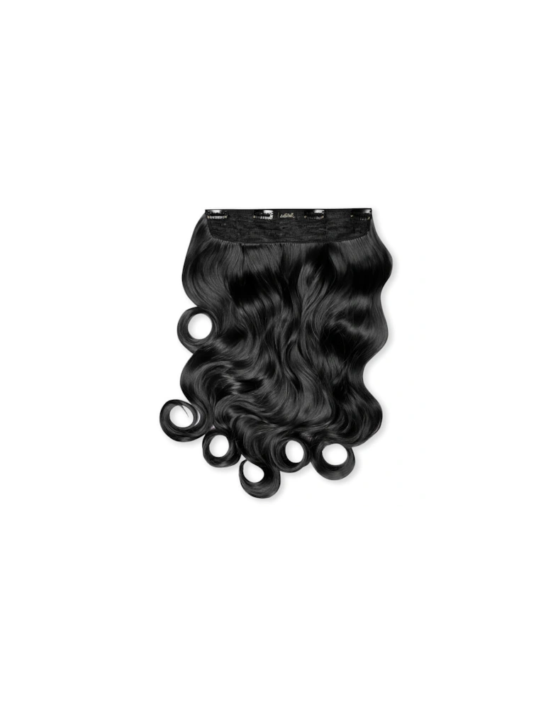 Thick 20 1-Piece Curly Clip in Hair Extensions - Natural Black