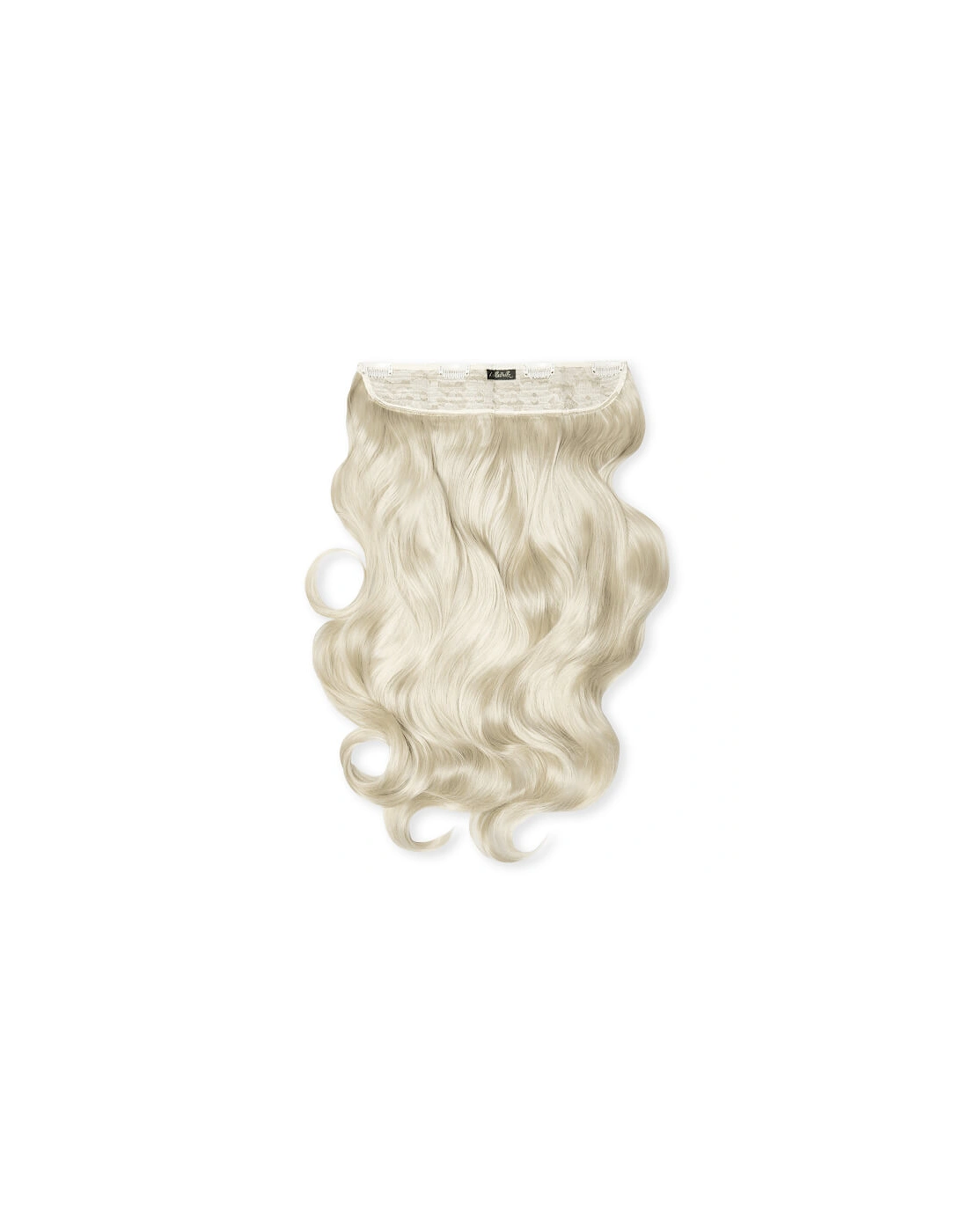 Thick 20 1-Piece Curly Clip in Hair Extensions - Bleach Blonde, 2 of 1