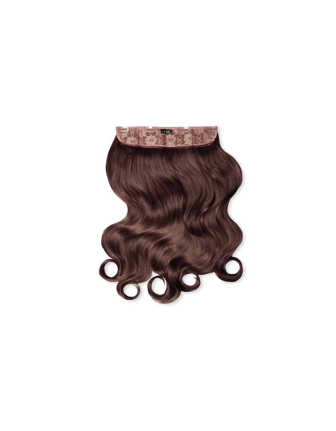 Thick 20 1-Piece Curly Clip in Hair Extensions - Chestnut, 2 of 1