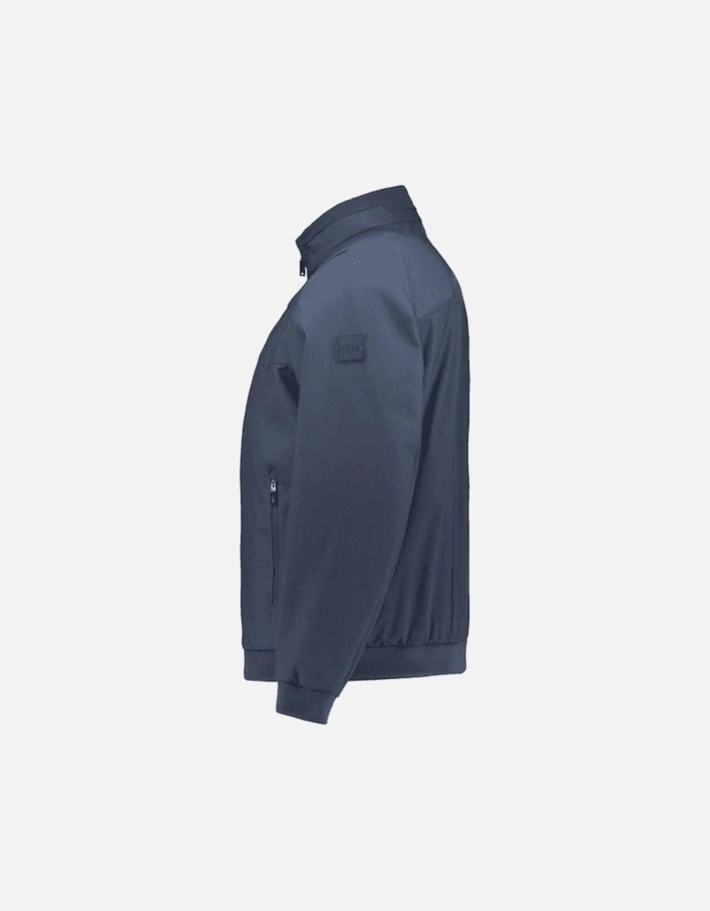 Nylon Full Zip Navy Jacket