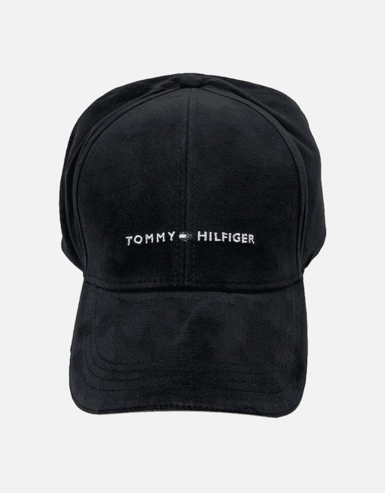 Embroidered Logo Black Cap