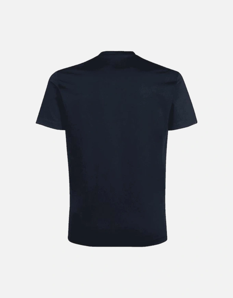 Cotton Ceresio 9 Print Navy T-Shirt