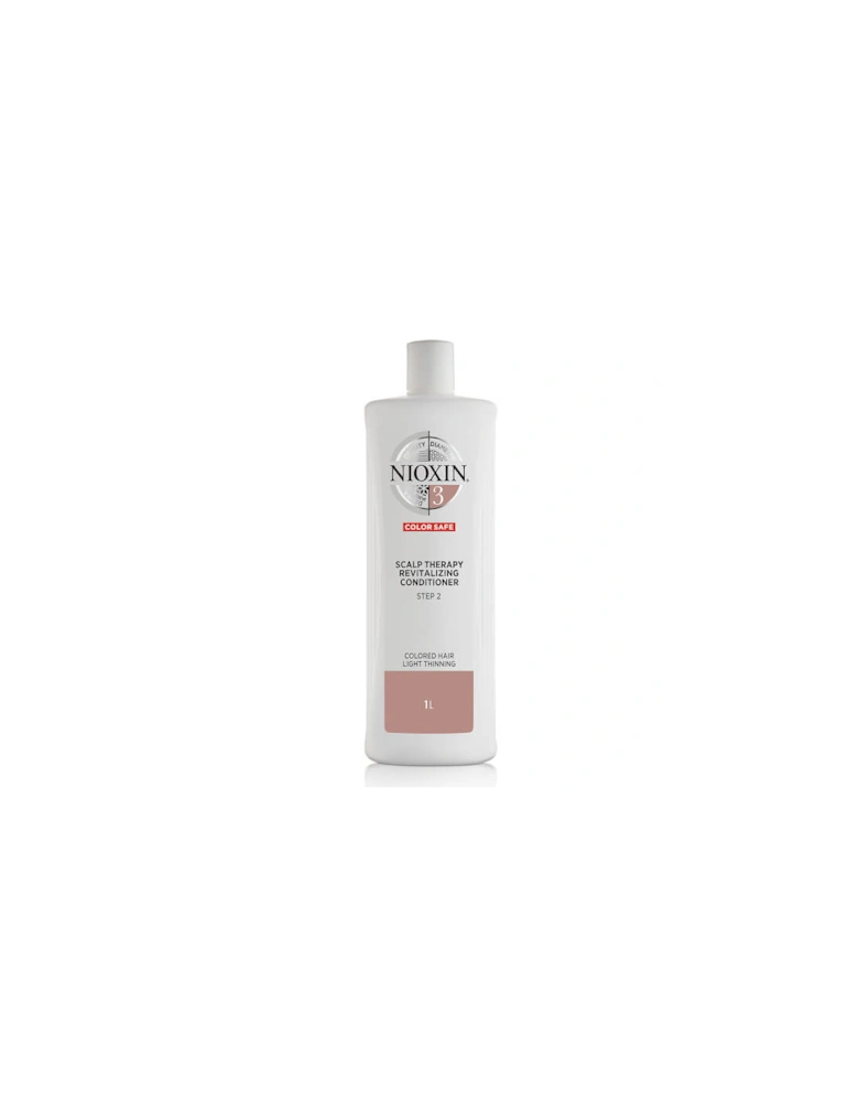 3-Part System 3 Scalp Therapy Revitalising Conditioner for Coloured Hair with Light Thinning 1000ml - NIOXIN
