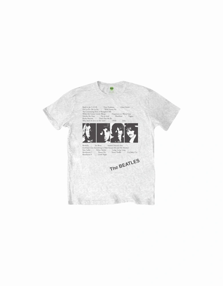 Unisex Adult Album Tracks Back Print T-Shirt
