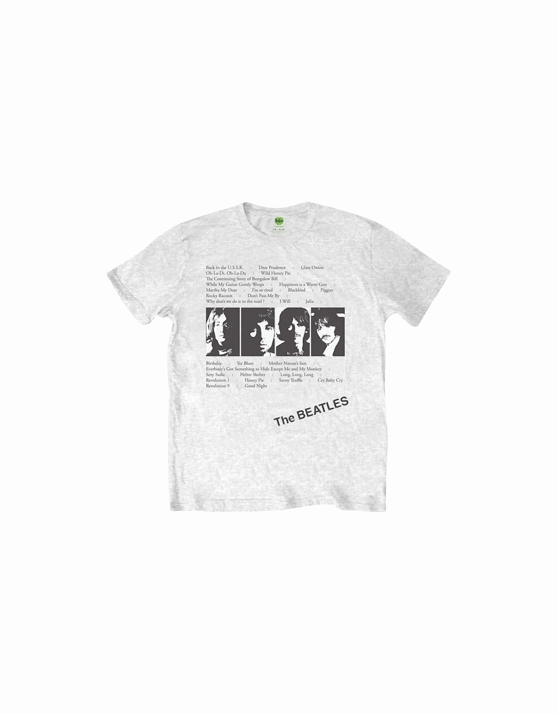 Unisex Adult Album Tracks Back Print T-Shirt, 3 of 2