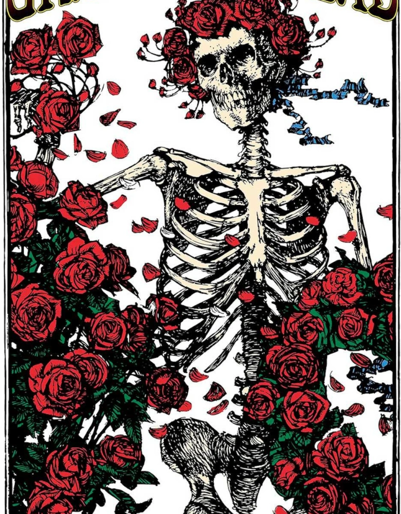 Skeleton & Rose Textile Poster