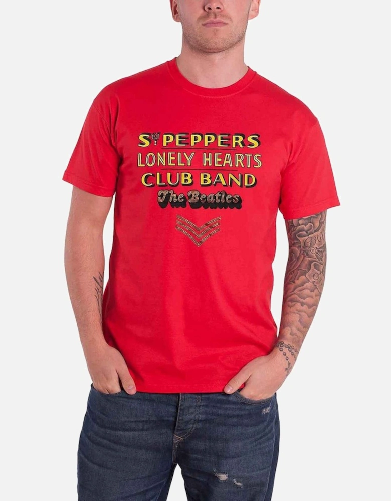 Unisex Adult Sgt Pepper Stacked Embellished T-Shirt