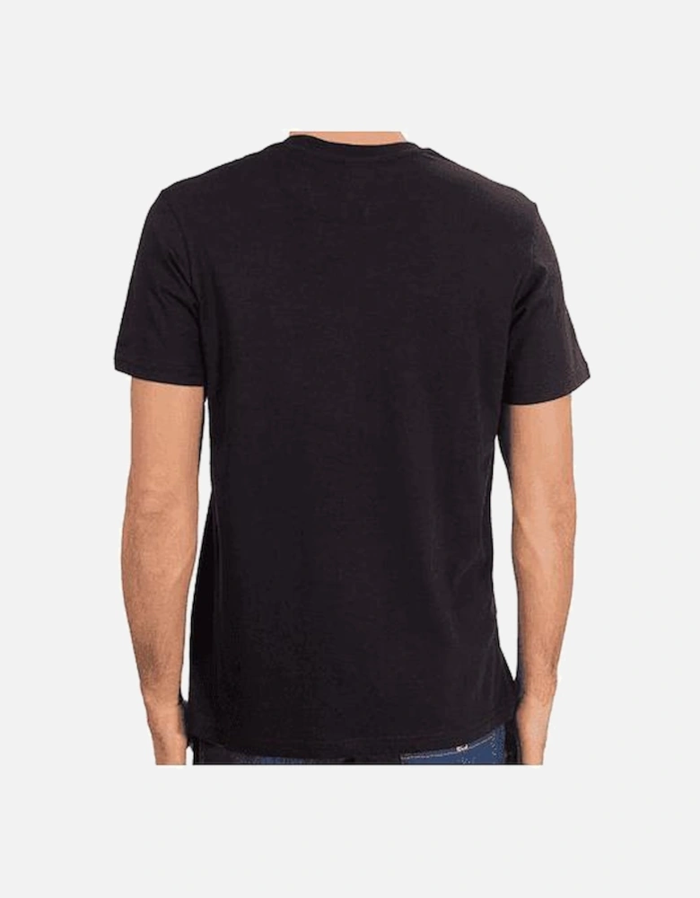 Cotton Bold Logo Regular Fit Black T-Shirt