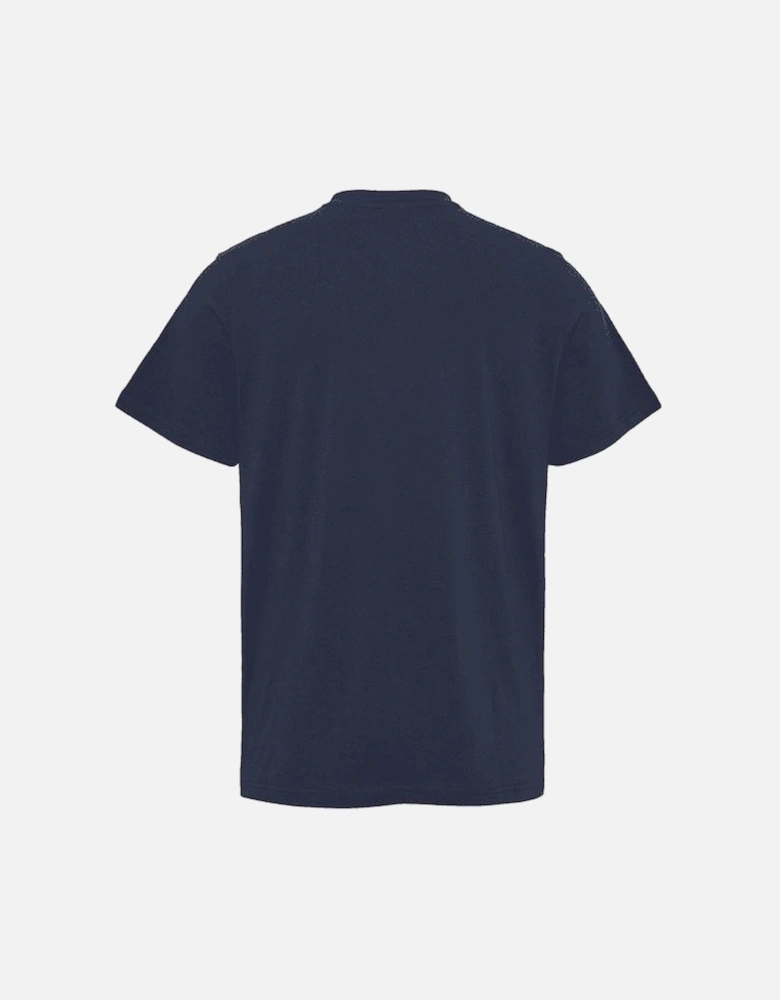 Cotton Bold Logo Regular Fit Navy T-Shirt