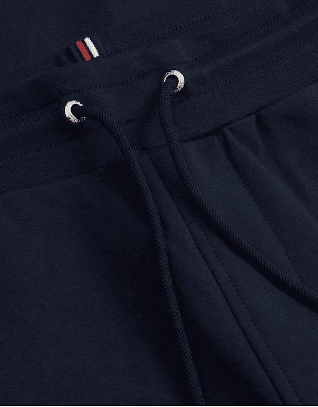 Cotton Navy Embroidered Logo Zip Hooded Tracksuit