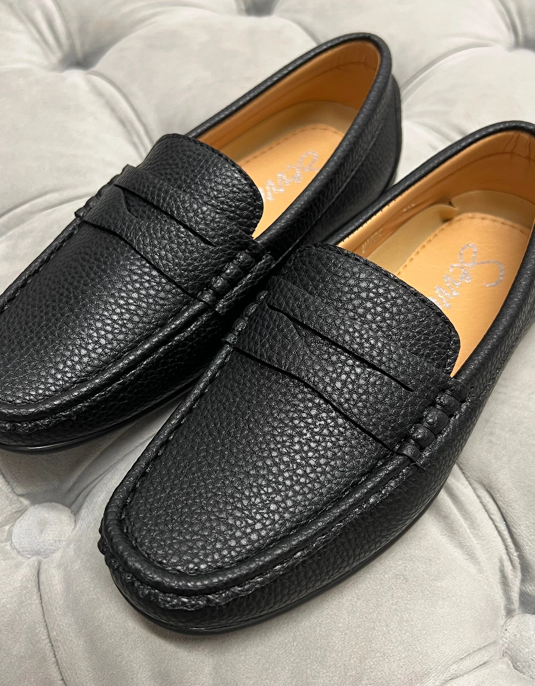 Boys “Hugo” Black Loafer Shoe, 8 of 7