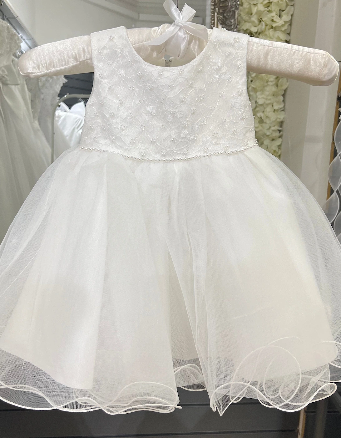 Girls “Riley” Ivory Occasion Dress, 3 of 2