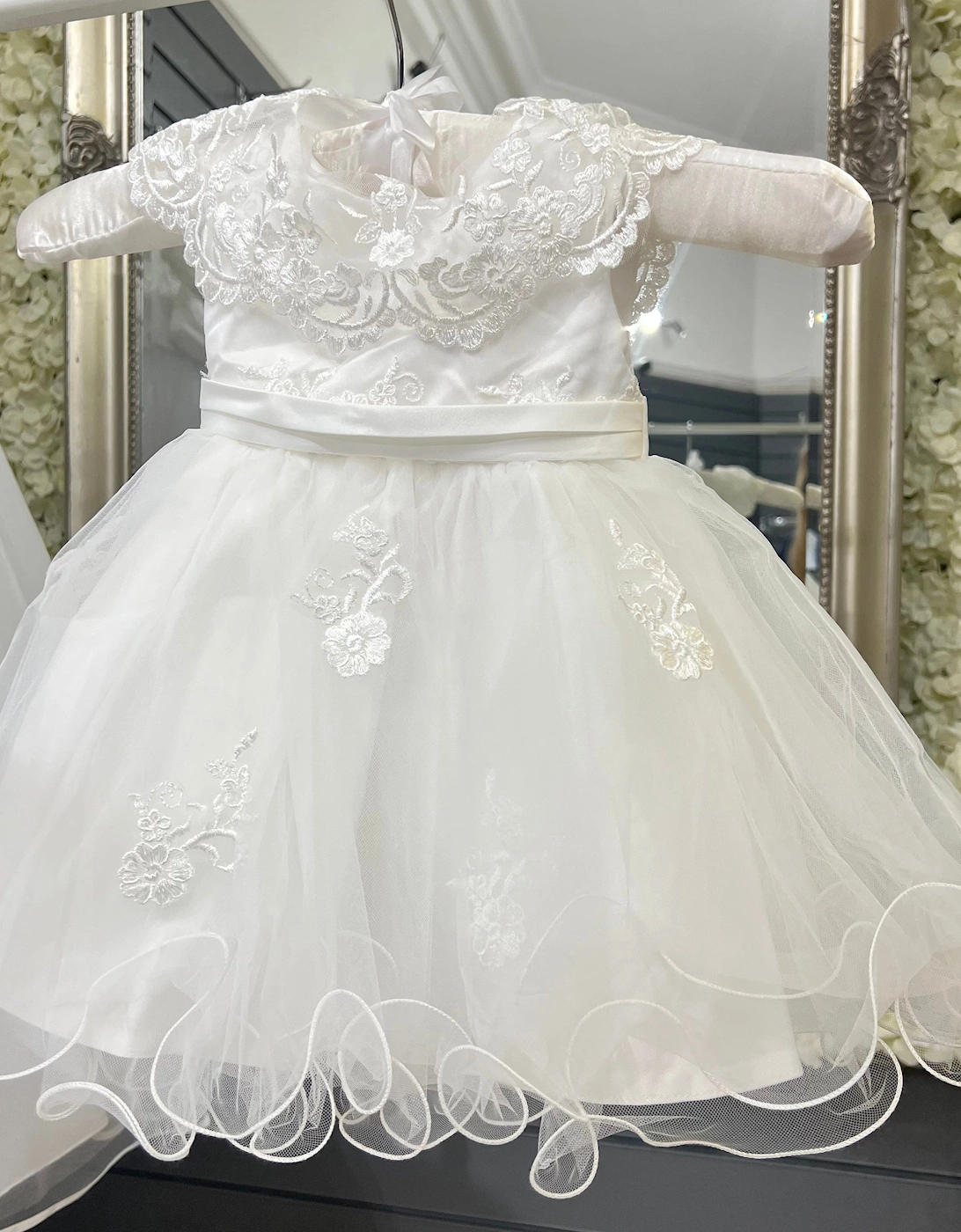 Girls “Fay” Ivory Occasion Dress, 3 of 2