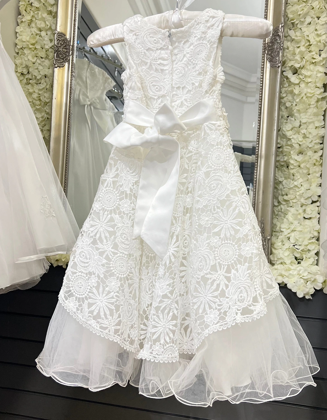 Girls “Ruby” Ivory Occasion Dress