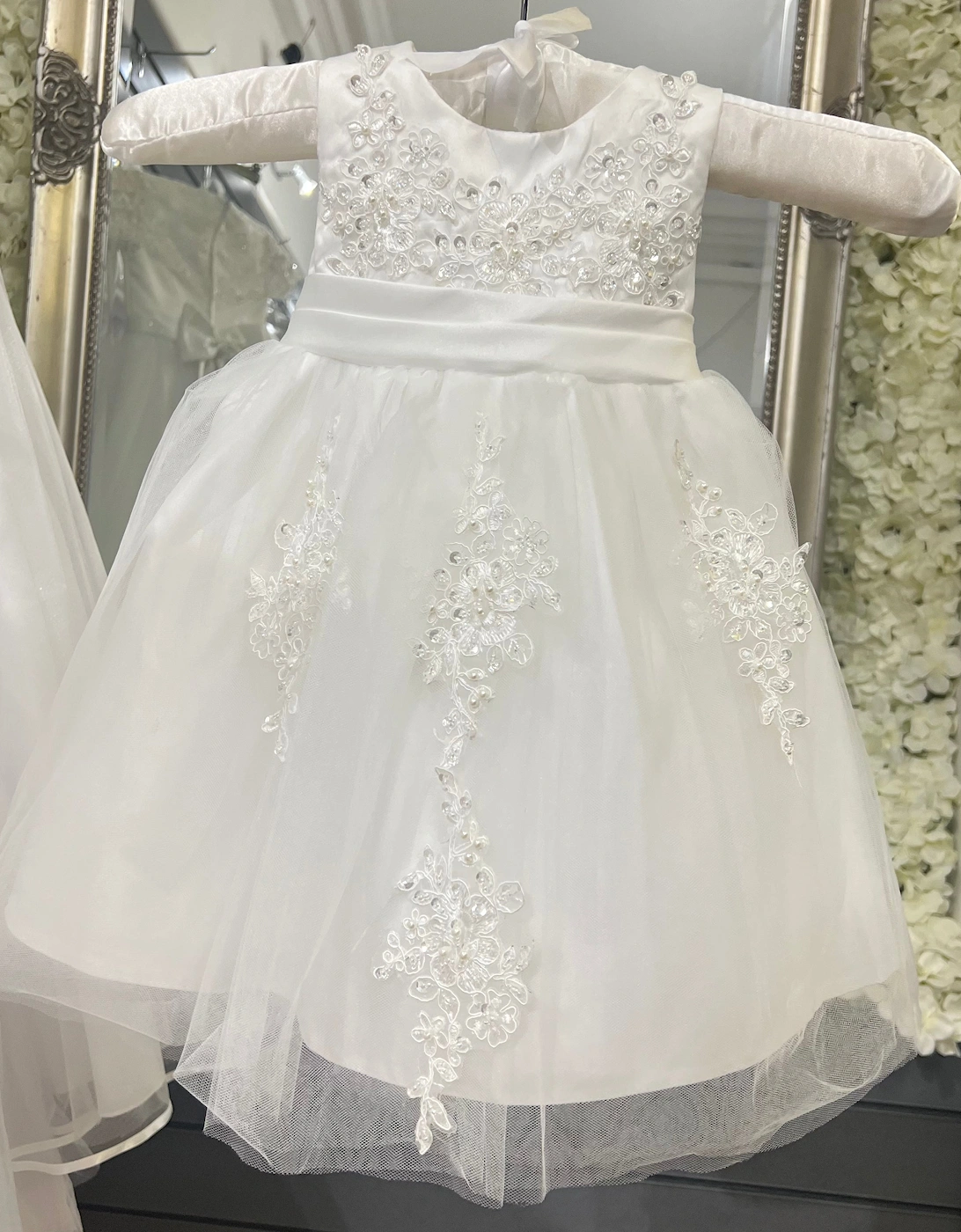 Girls “Layla” Ivory Occasion Dress, 3 of 2