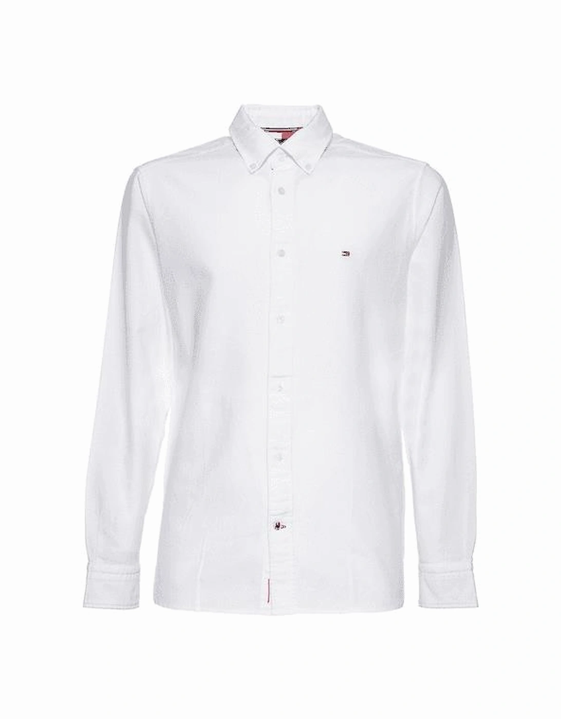 Embroidered Logo Button Up White Shirt, 4 of 3