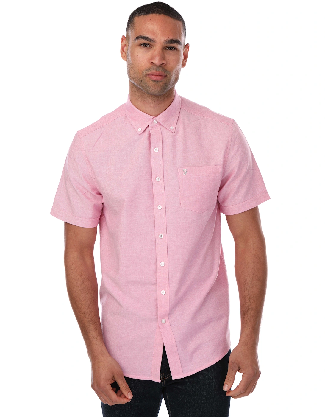 Mens Drayton Short Sleeve Shirt, 5 of 4