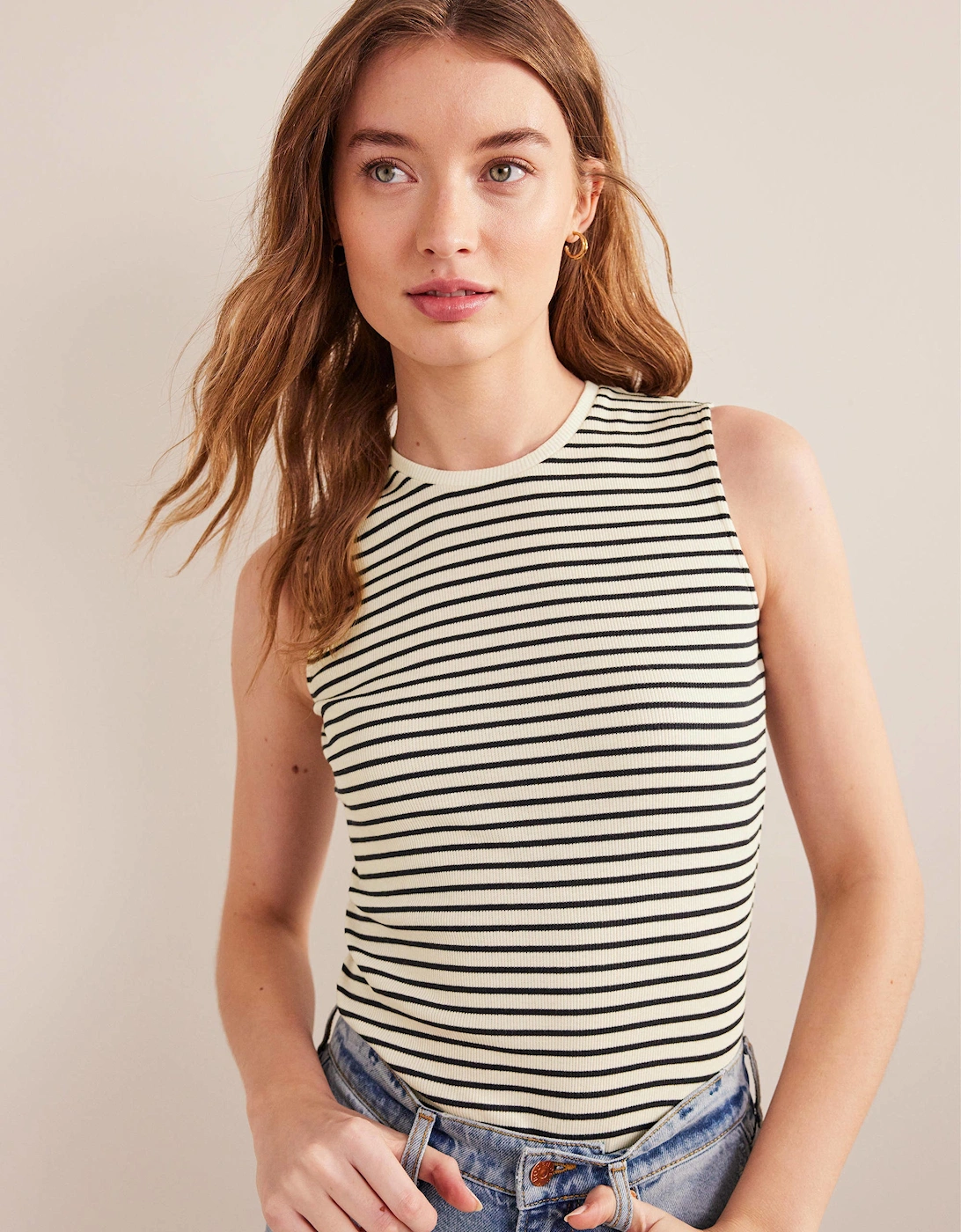 Striped Ribbed Tank Top, 7 of 6