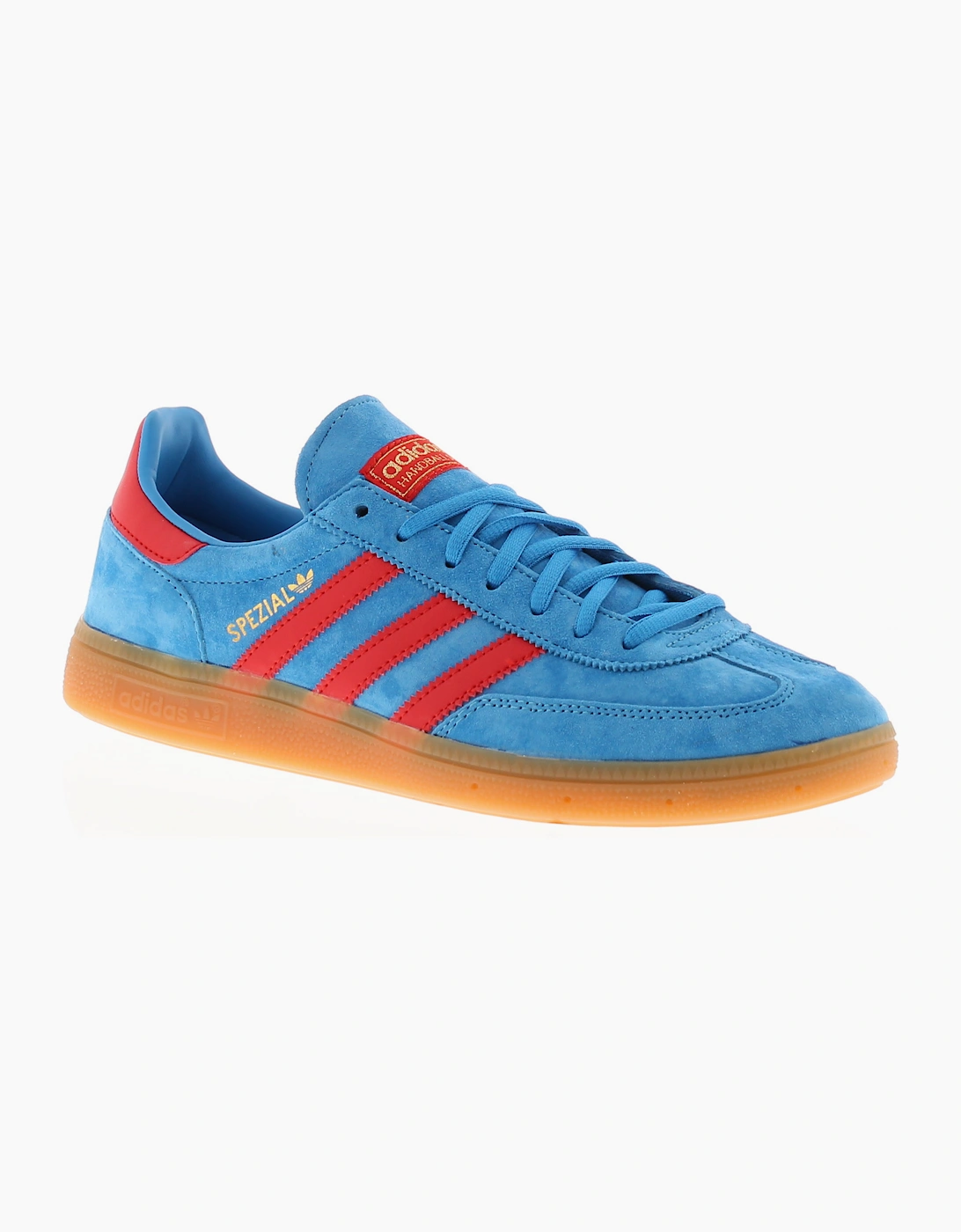 Men's Adidas Originals Mens Trainers Handball Spezial Leather Lace Up blue UK Size - Multi - Size: 9