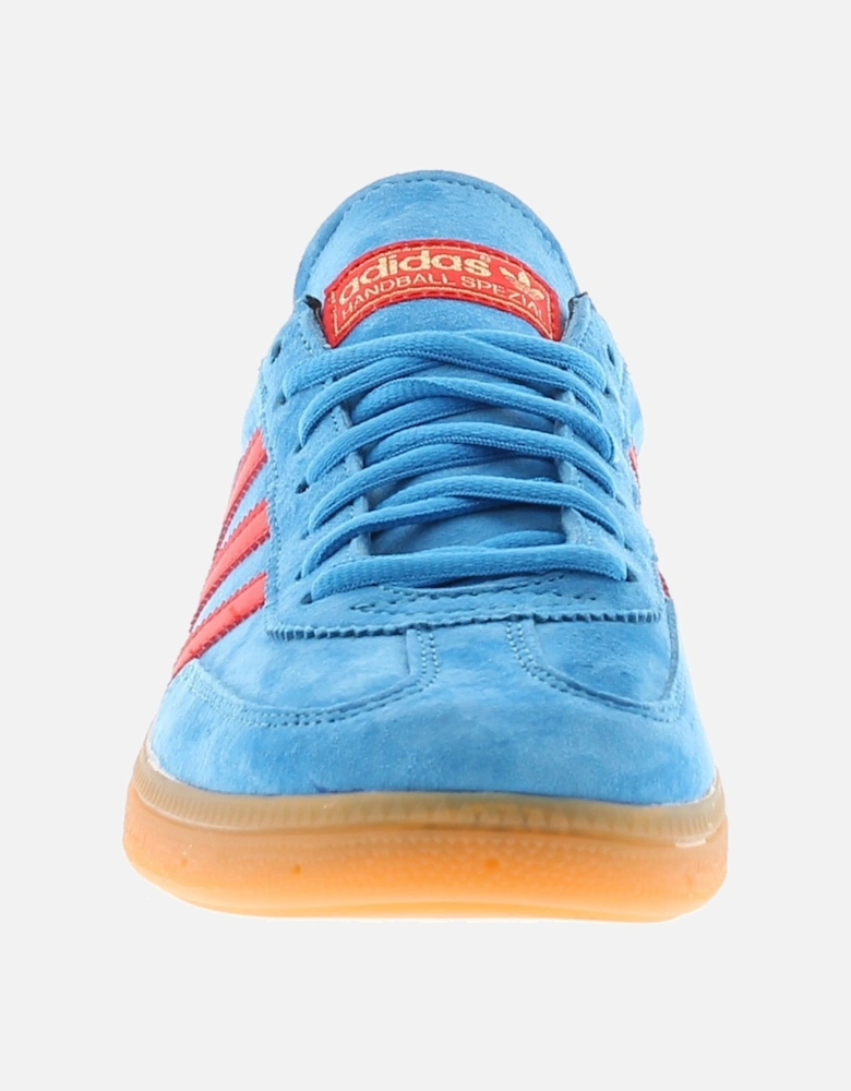 Mens Trainers Handball Spezial Leather Lace Up blue UK Size