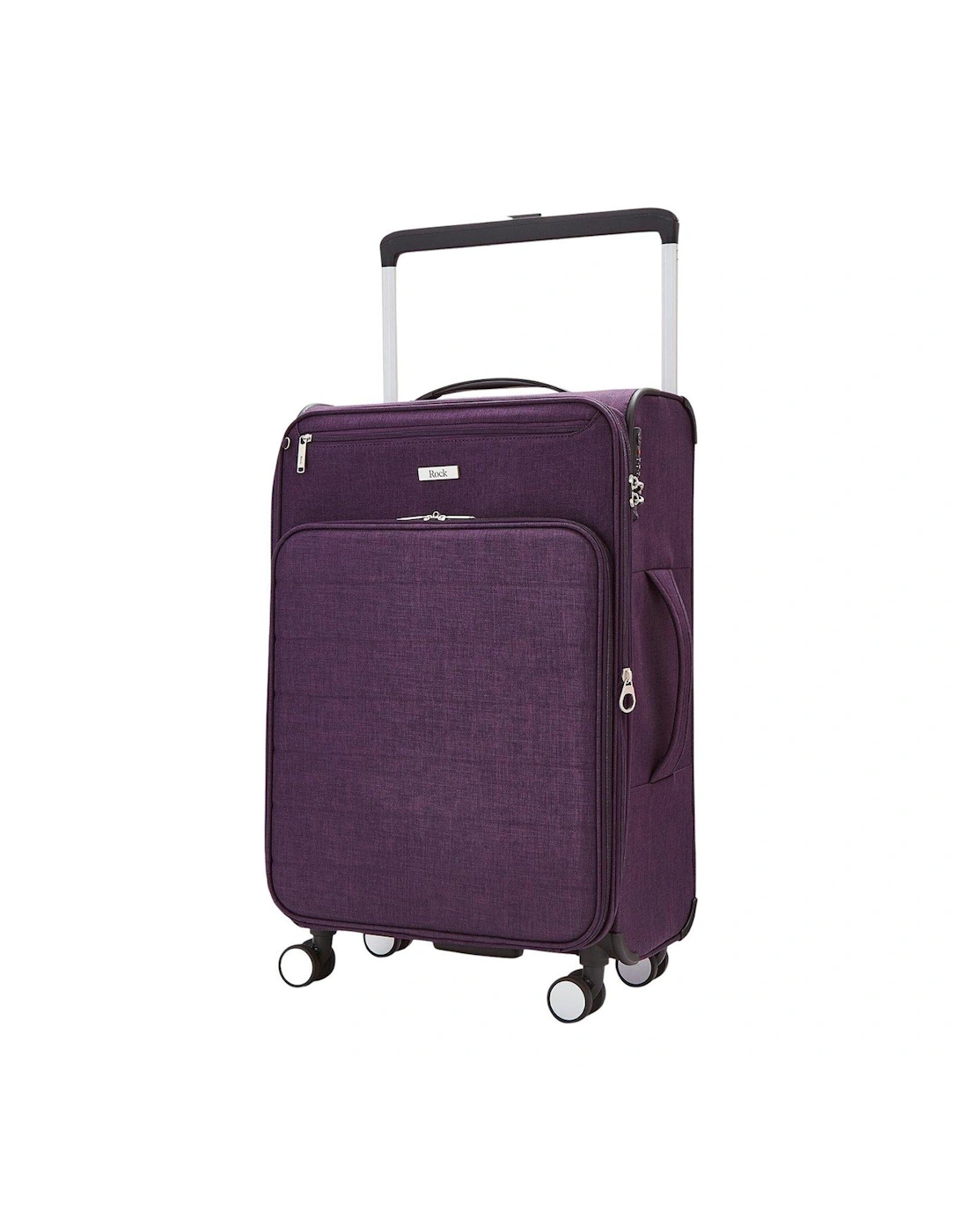 Rocklite DLX 8 Wheel Soft Unique Lightweight Medium Suitcase -Purple, 2 of 1