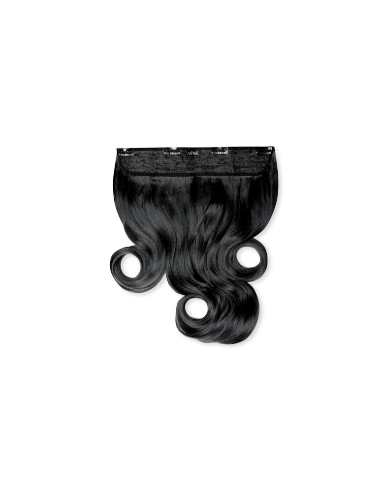 Thick 16 1-Piece Curly Clip in Hair Extensions - Jet Black