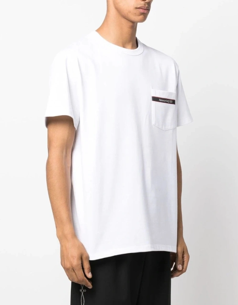 Over Fit Pocket T Shirt White