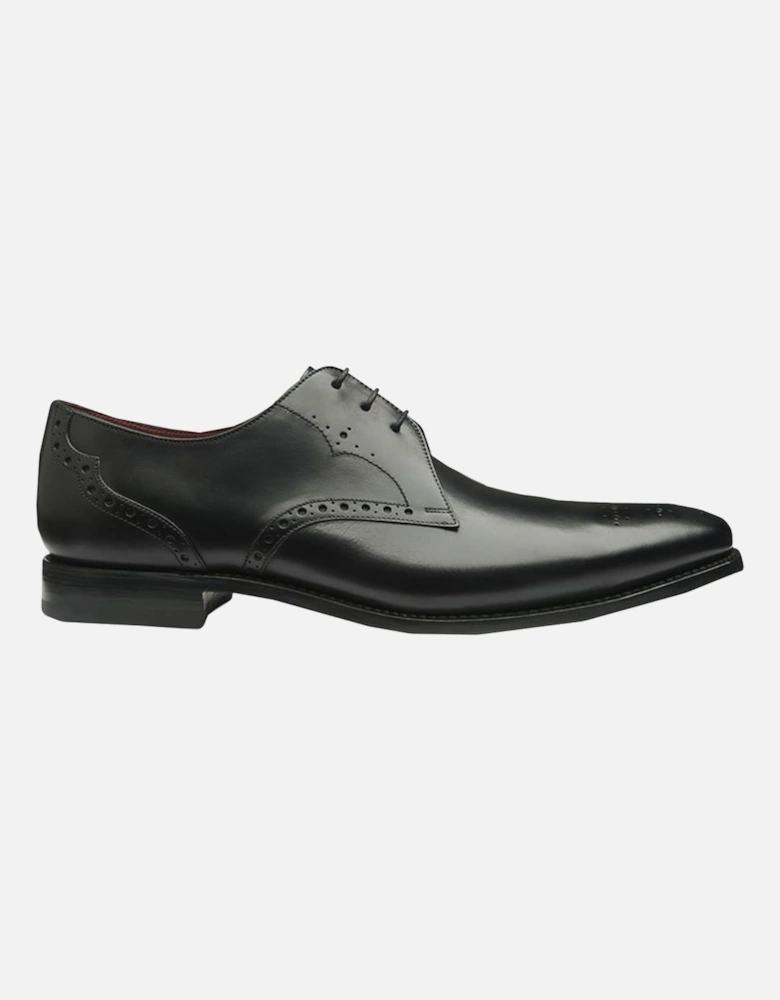 Design Hannibal Calf Punched Derby Shoe Black