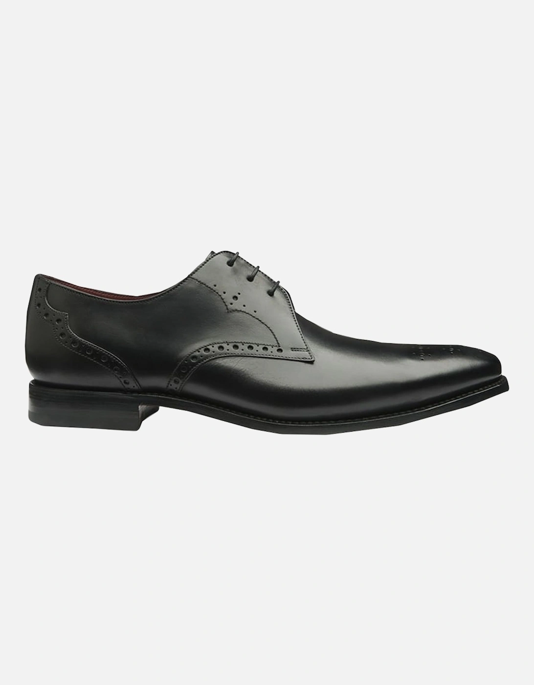 Design Hannibal Calf Punched Derby Shoe Black, 3 of 2