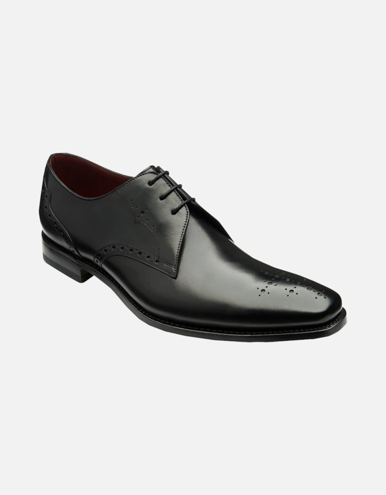 Design Hannibal Calf Punched Derby Shoe Black