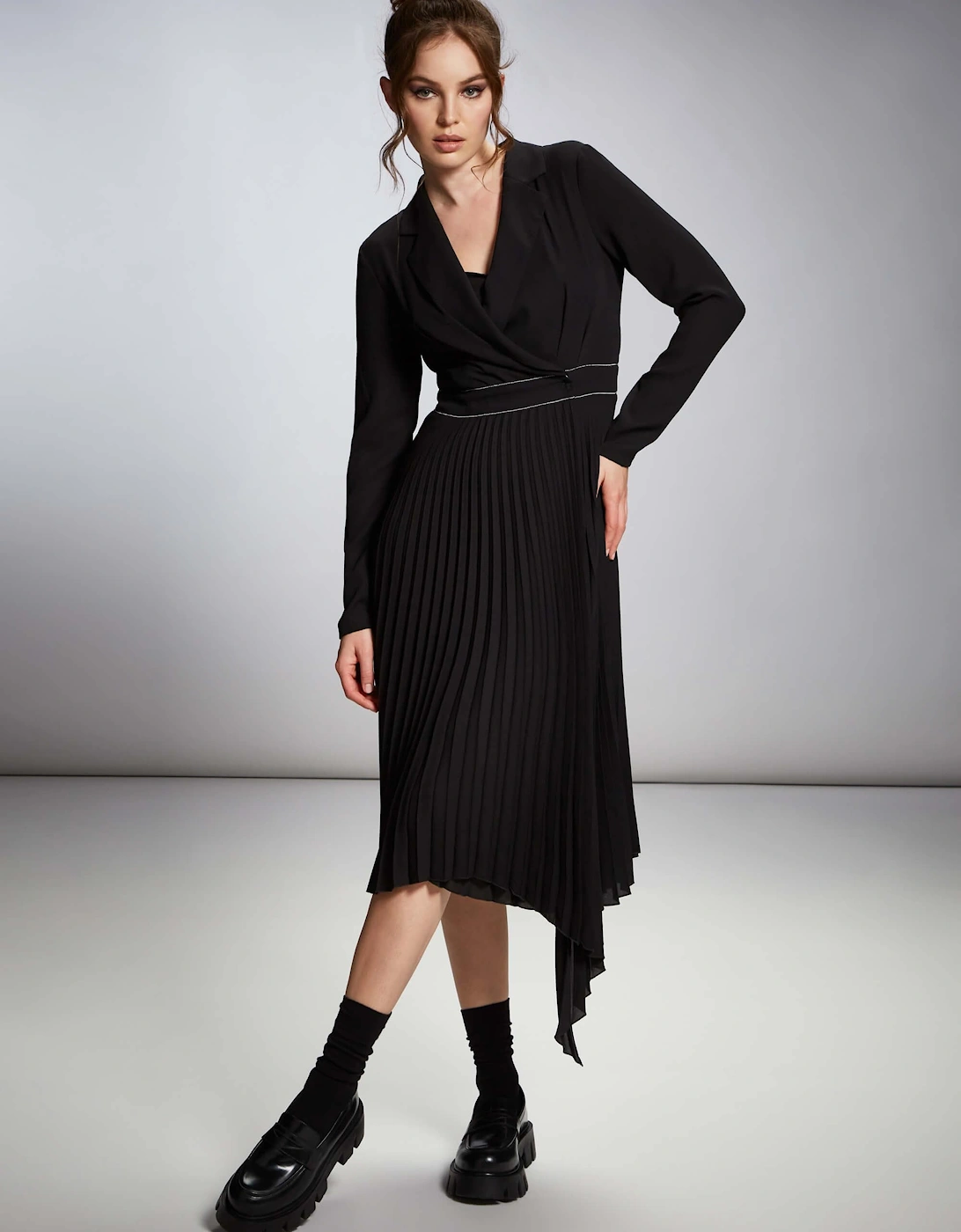 Pleated Suit Dress, 2 of 1