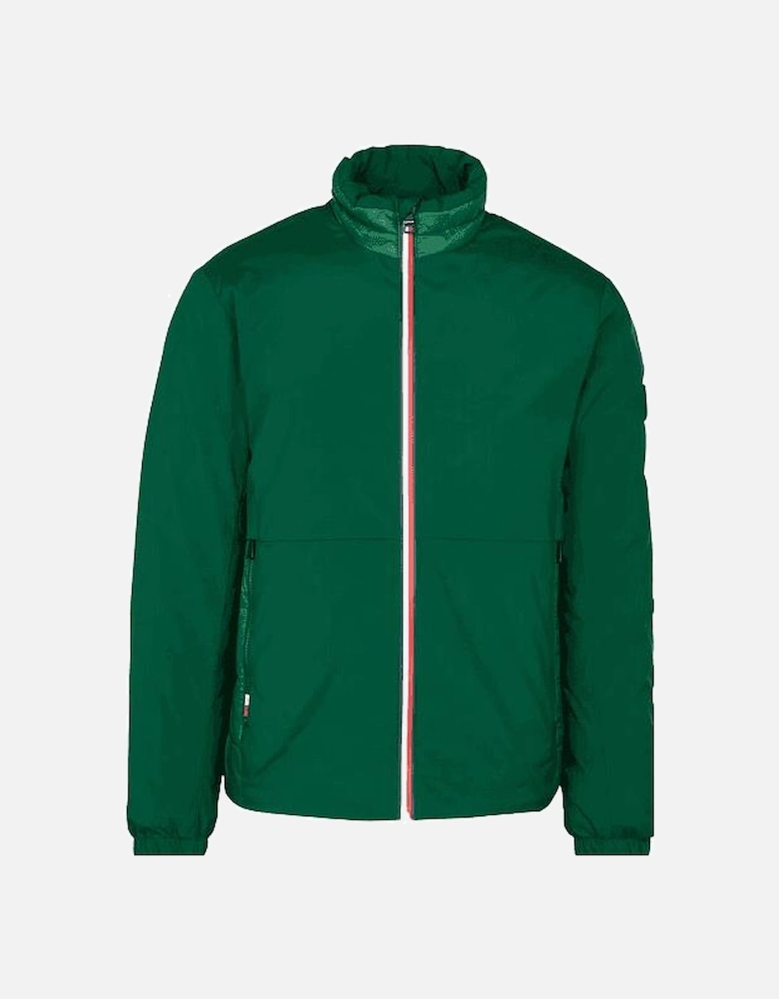 Nylon High Neck Quilted Green Parka Jacket, 4 of 3