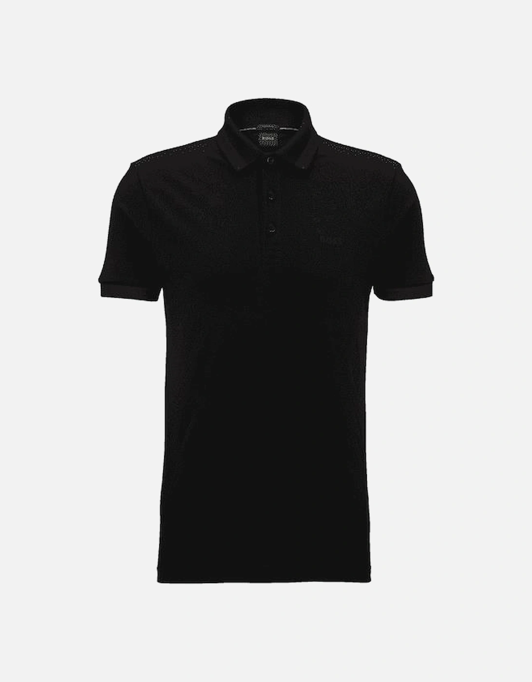 Cotton Collar Design Black Polo Shirt, 5 of 4