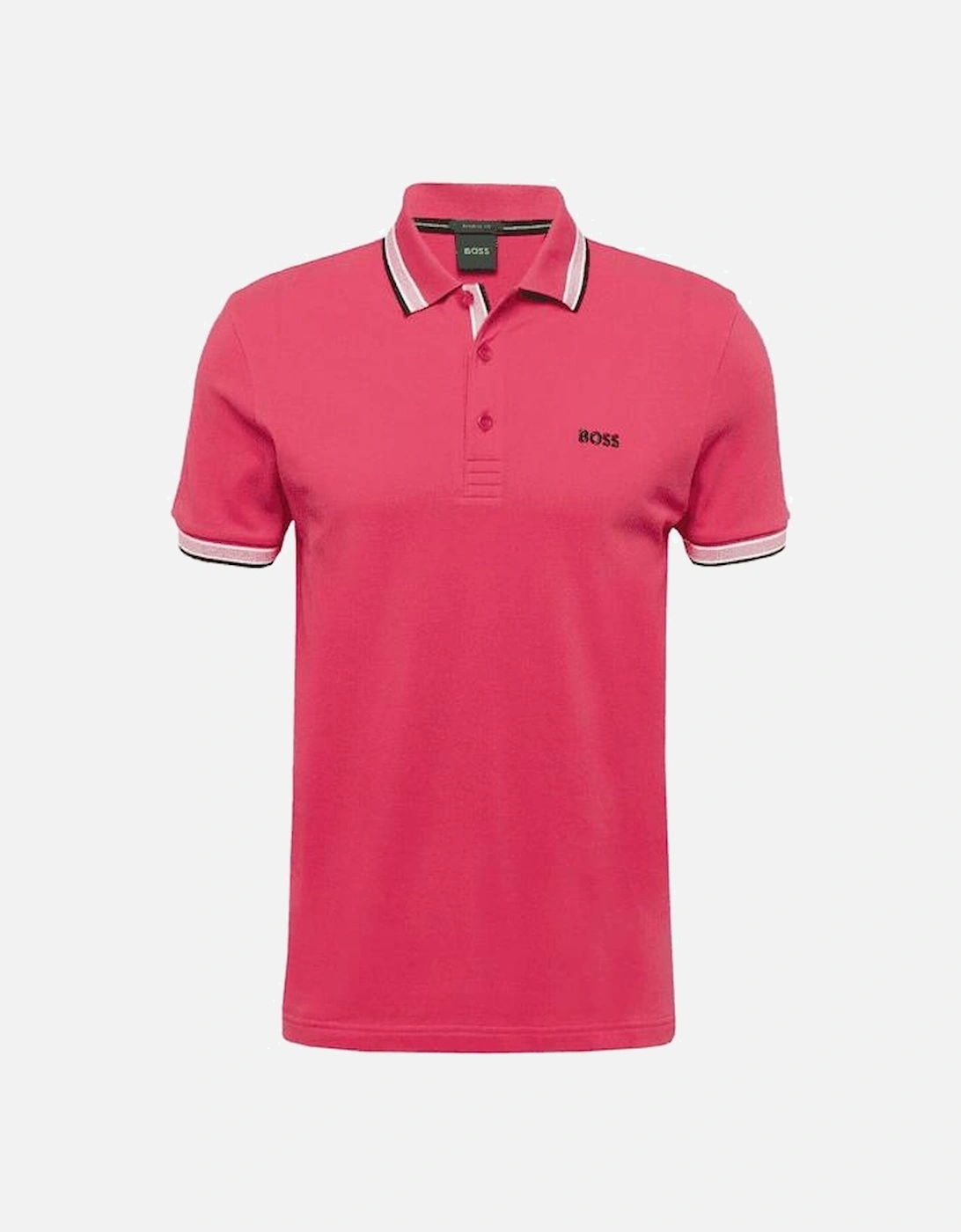 Cotton Collar Design Hot Pink Polo Shirt, 4 of 3