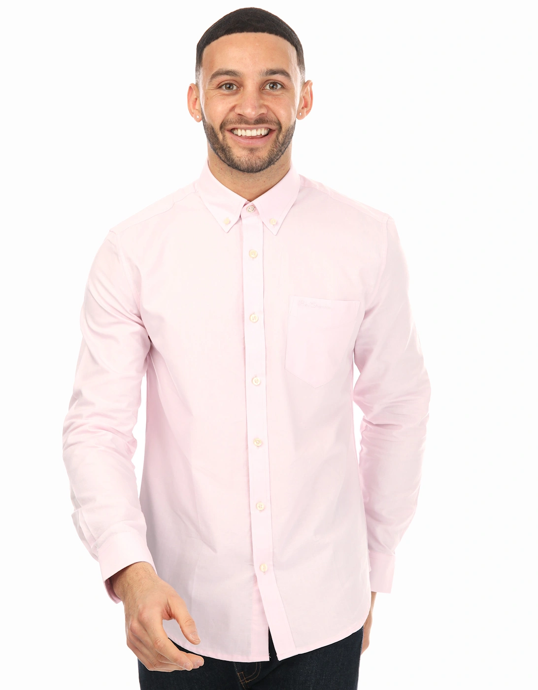 Mens Long Sleeve Oxford Shirt, 5 of 4