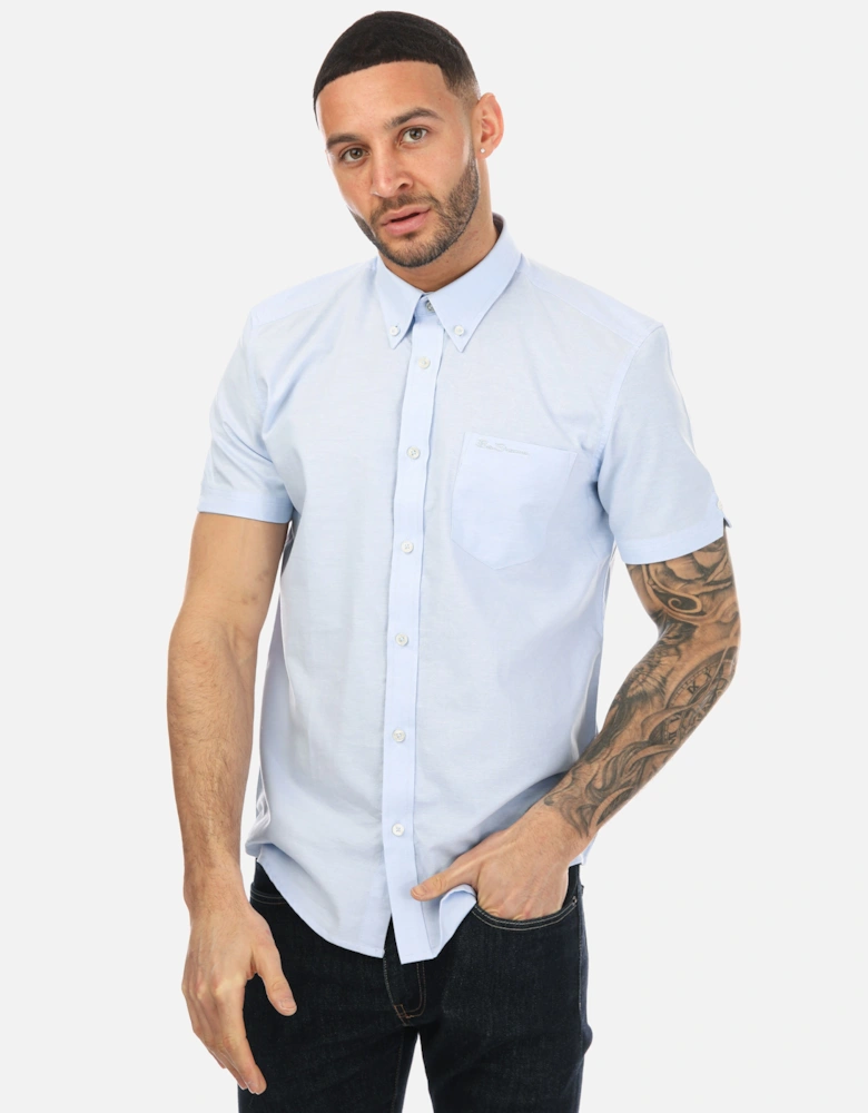 Mens Short Sleeve Oxford Shirt