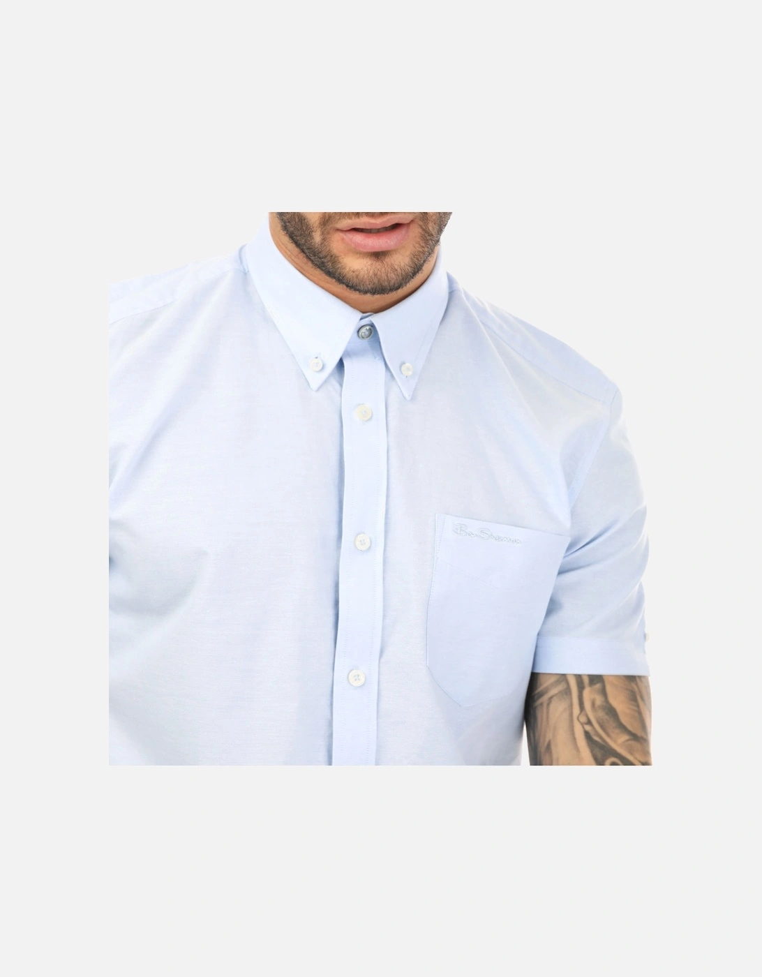 Mens Short Sleeve Oxford Shirt