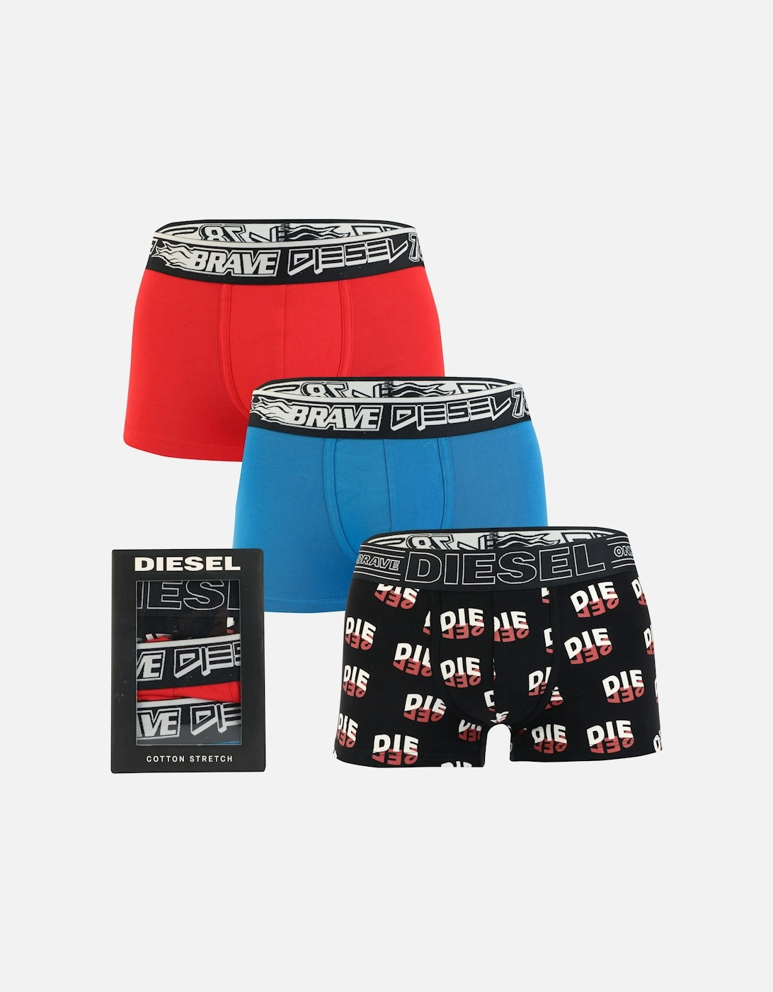 Mens UMBX-DAMIENT 3 Pack Boxers, 5 of 4