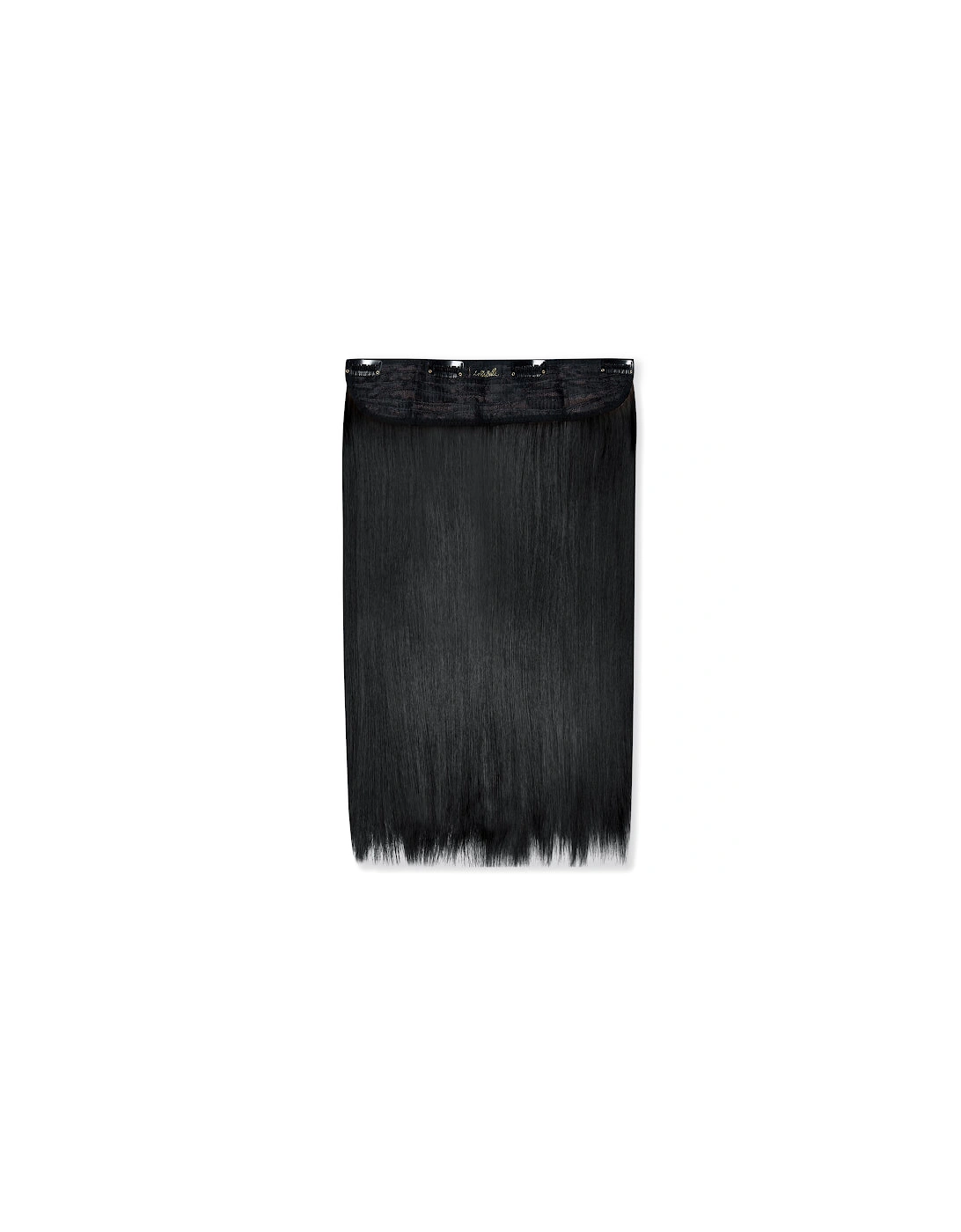 Thick 18 1-Piece Straight Clip in Hair Extensions - Jet Black, 2 of 1