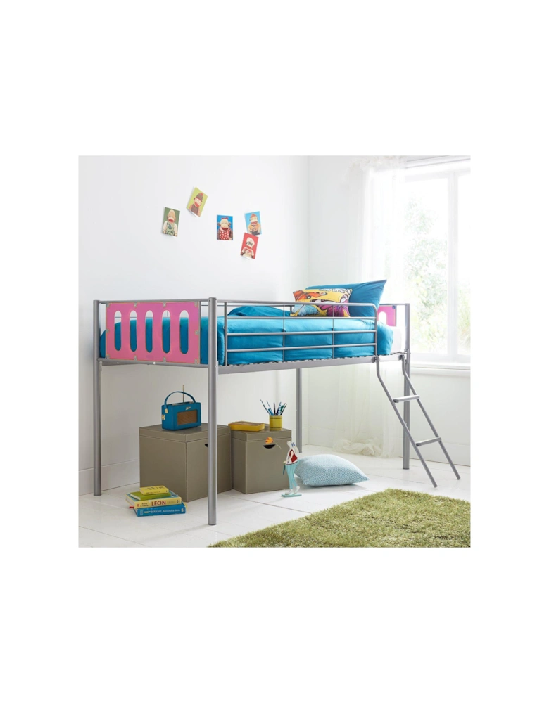 Cyber Mid-Sleeper Bed Frame with Mattress Options (Buy and SAVE!)