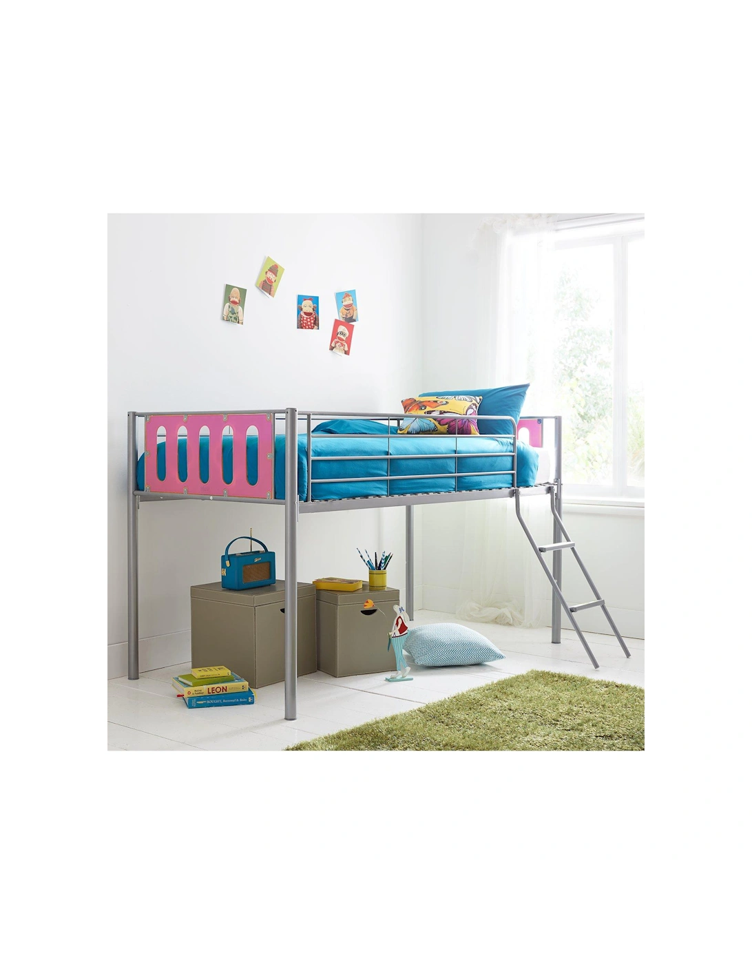 Cyber Mid-Sleeper Bed Frame with Mattress Options (Buy and SAVE!)