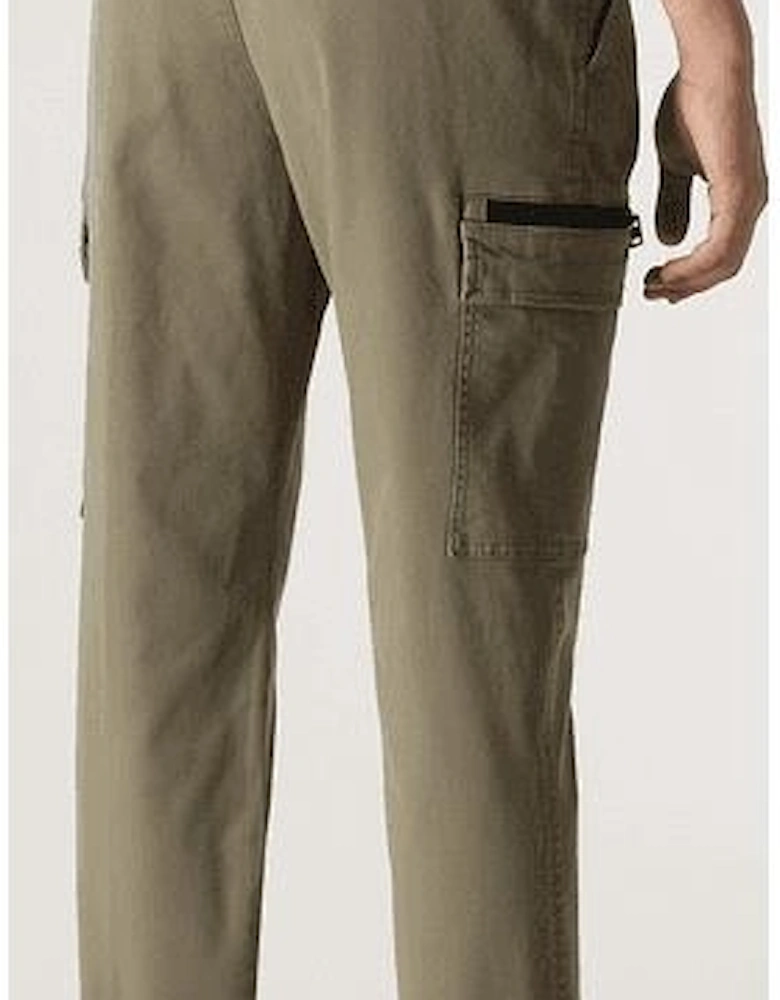 Glian231D Zip Pocket Khaki Cargo Pants