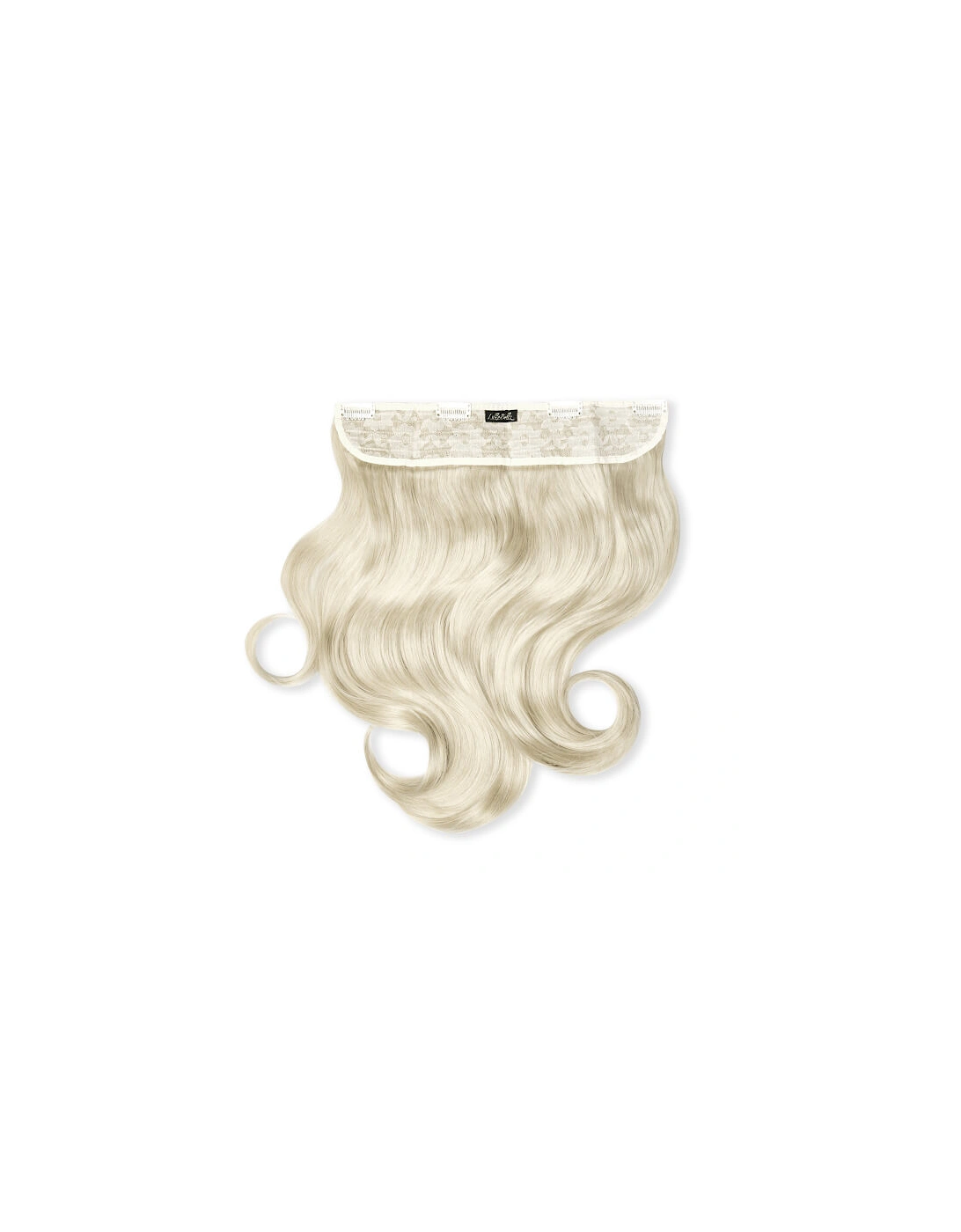 Thick 16 1-Piece Curly Clip in Hair Extensions - Bleach Blonde, 2 of 1