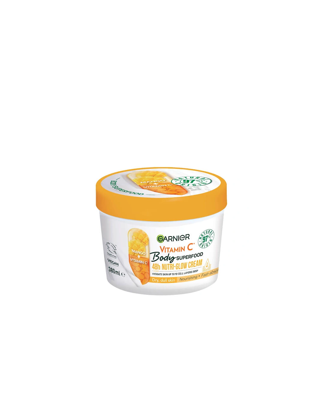 Body Superfood Nutri Glow Body Cream Vitamin C and Mango 380ml, 2 of 1