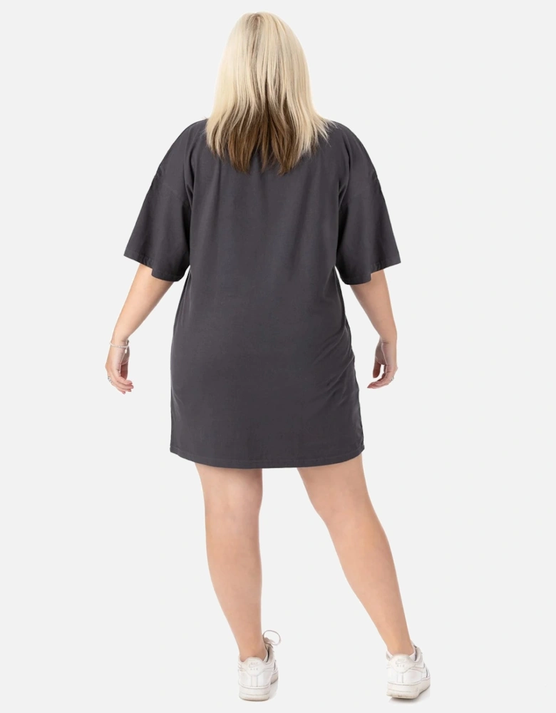 Womens/Ladies Oversized T-Shirt Dress