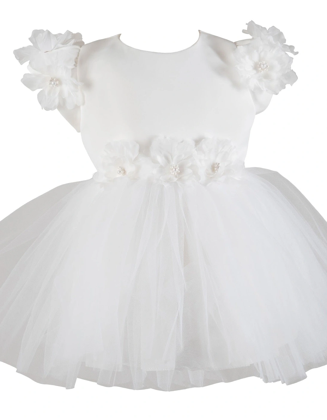 Ivory Flower Occasion Dress, 2 of 1